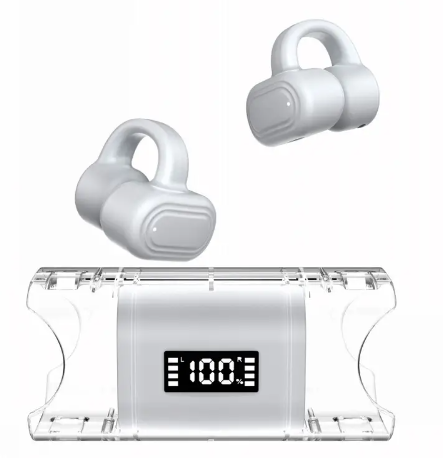Open sound ear clip wireless bt tws headset led power display big battery new products