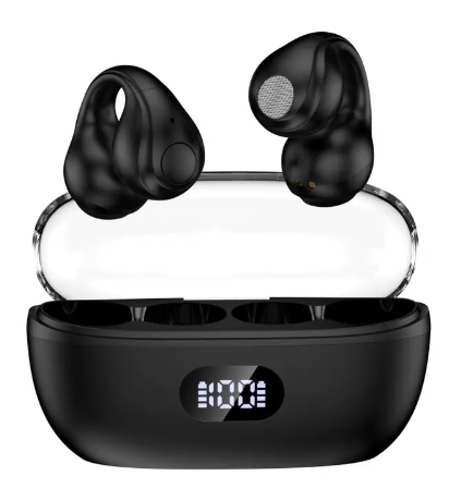 Comfort not in ear sweatproof sports music earplugs bone conduction button wireless ear phones