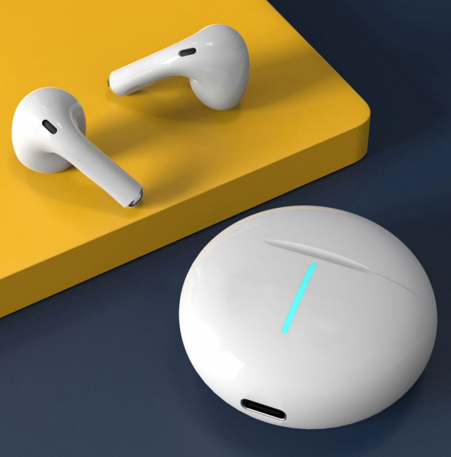 Super bass semi-in-ear sports tws headphone long standby touch control bt5.1stereo wireless