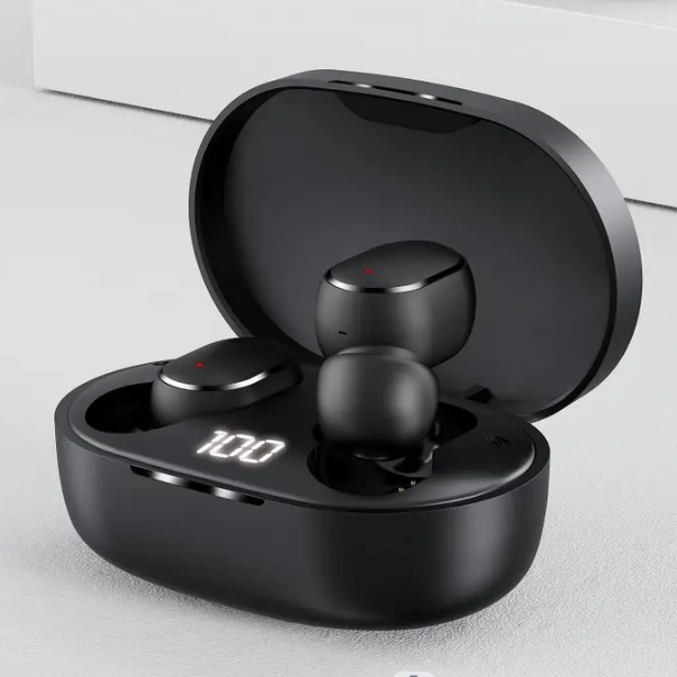 New fashion mini tws led power digital display BT5.0 earphone earbuds wireless