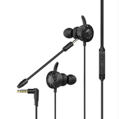 Stylish Customized Wired Earphone Dual Microphone Computer Game Headset
