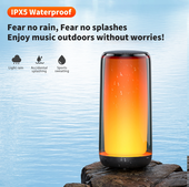 Wireless Speaker Outdoor Subwoofer With 360 Led Flashing Colorful Metal Bass Speaker