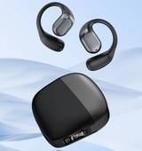 Newest Open Wearable Stereo Wireless Sport Headset Ear Hook LED Power Display OWS Earbuds