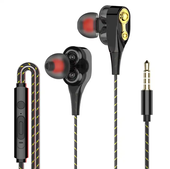 Deep Bass Earphone Metal Shell In-Ear Earphone Wired Headphone Handsfree Gaming Earbuds With Microph