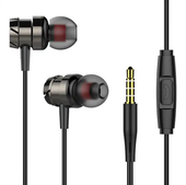 High quality sound powerful bass earphone Wired with microphone in-ear earphone