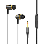 Wired Earphones No sound control headphone owerful Bass Earphones Compatible with iPhone with 3.5mm 